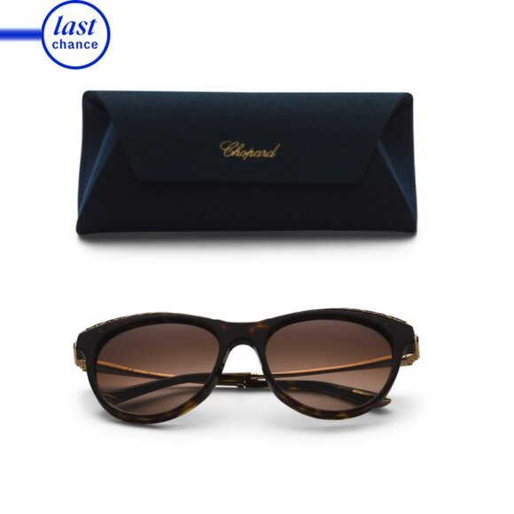 CHOPARD Tortoise Round Sunglasses